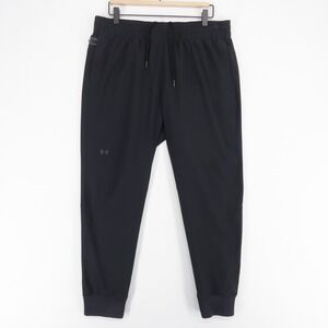 Under Armour Sportstyle Elite Joggers Womens L Black UA Storm Elastic Waist